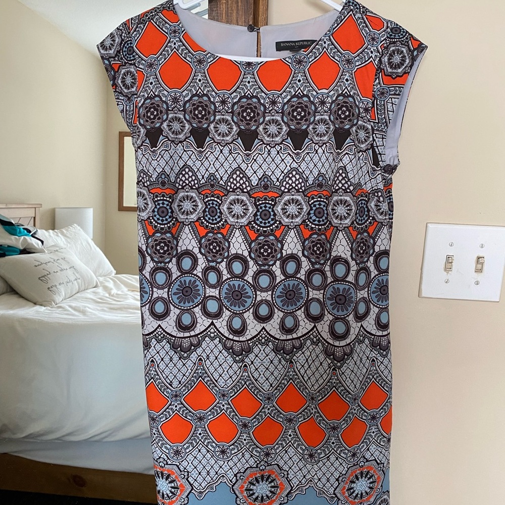 Patterned Banana Republic Dress